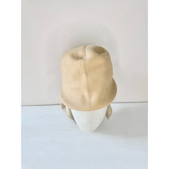 Vintage BARBARA DALE Glenover Henry Pollak Camel Tan Wool Felt Equestrian Hat - Picture 3 of 16